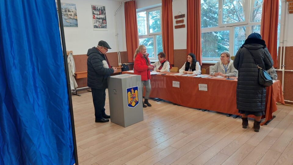 Prezență la vot sub media națională