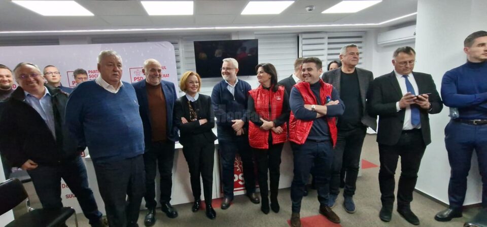 Momentul anunțului primului exit poll la sediul PSD Suceava