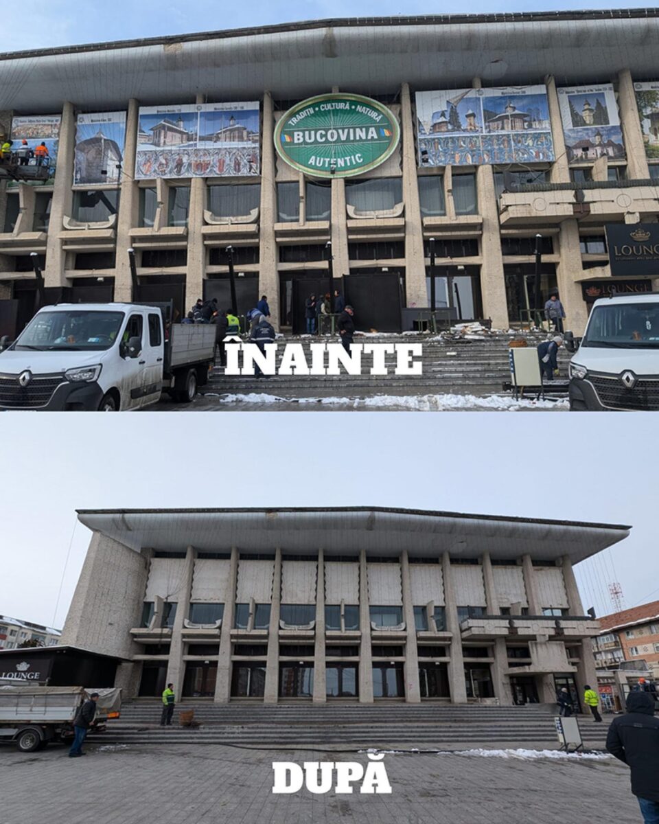 Casa de Cultură înainte și după