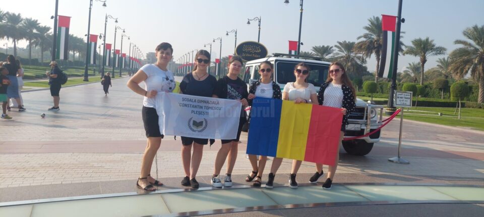 Experiență memorabilă pentru cinci eleve din Pleșești, în Dubai