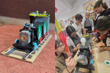 Mocăniță realizată din deșeuri, de elevi de la Berchișești, premiată la un concurs național