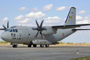 Un sugar cu malformație cardiacă a fost transportat de la Suceava la o unitate spitalicească din Milano, cu o aeronavă C-27 J Spartan a Forțelor Aeriene Române