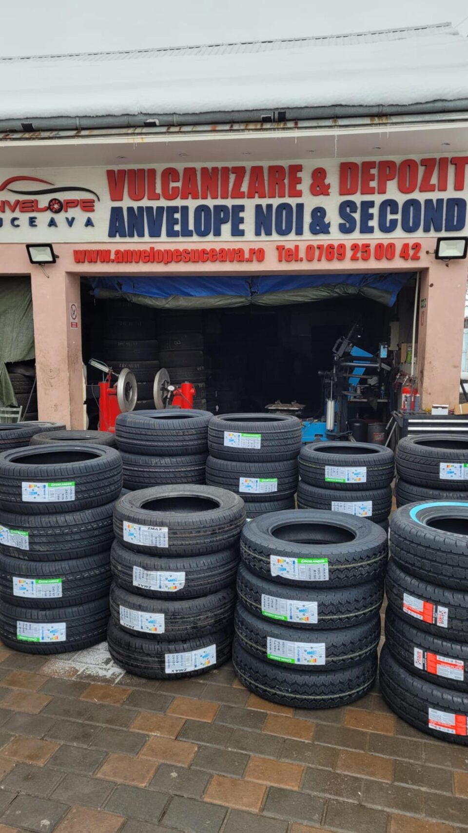 Anvelope de iarnă noi, second hand și reduceri importante de prețuri în oferta firmei ”Anvelope Suceava” din Ipotești