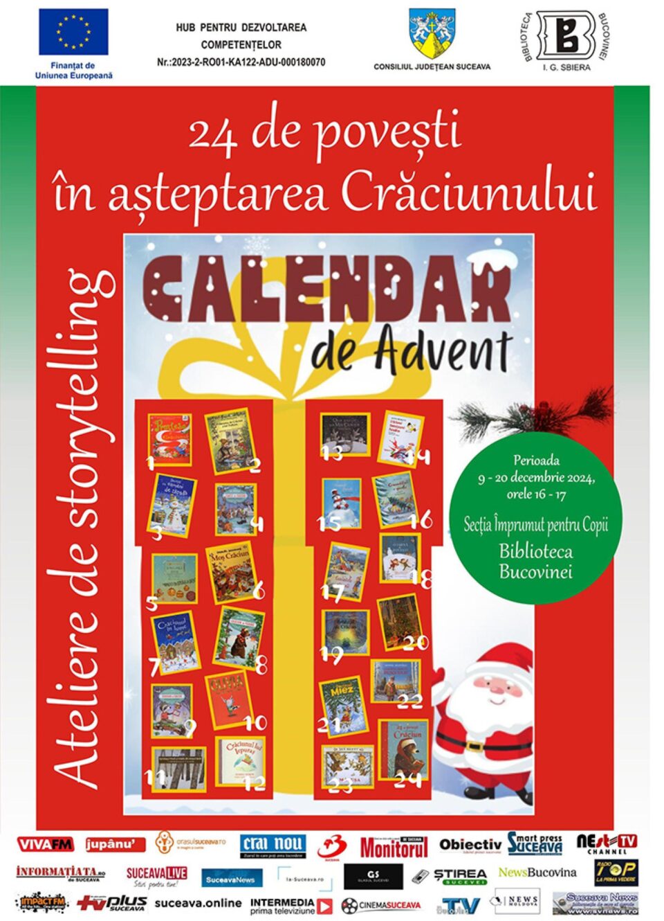 Ateliere de storytelling pentru copii cu vârste între 4-10 ani, la Biblioteca Bucovina Ateliere de storytelling pentru copii cu vârste între 4-10 ani, la Biblioteca Bucovina