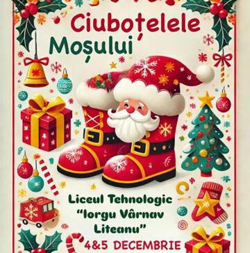 Spiritul Crăciunului învățat prin joc și poveste la „Ciuboțelele lui Moș Nicolae” – Liceul Tehnologic „Iorgu Vârnav Liteanu” Liteni. Foto Luca Gabriel Hatnean