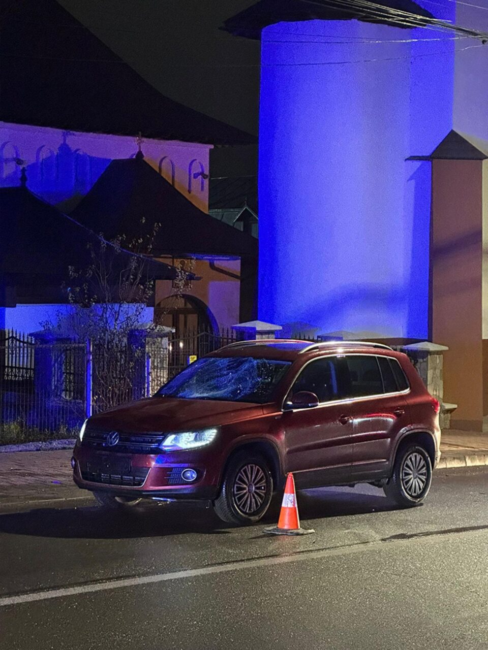 Mașina implicată în accident