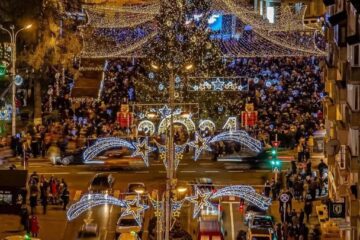 Iluminatul festiv de sărbători din municipiul Câmpulung Moldovenesc