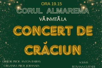Corul „Almarema” va susține tradiționalul Concert de Crăciun, la Biserica Romano-Catolică „Sf. Ioan Nepomuk”