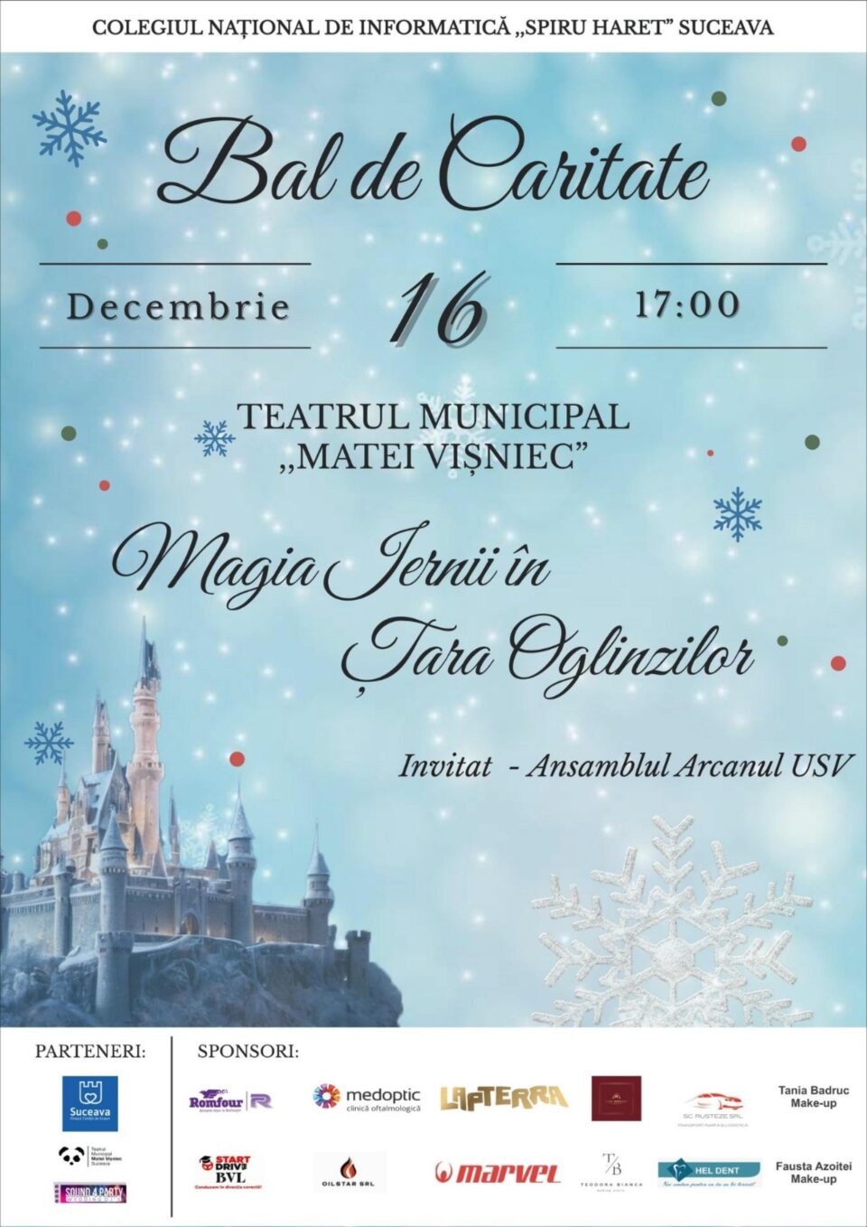 "Magia iernii în Țara Oglinzilor" - Spectacolul caritabil al Colegiului „Spiru Haret” "Magia iernii în Țara Oglinzilor" - Spectacolul caritabil al Colegiului „Spiru Haret”