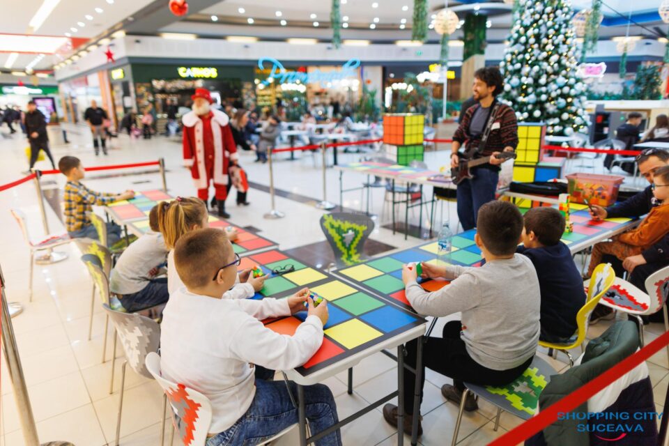 Cub Rubik & Mos Craciun la Shopping City Suceava 2