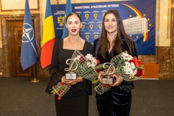 Roxana Anghel și Ancuța Bodnar la gala de sfârșit de an organizată de clubul Dinamo