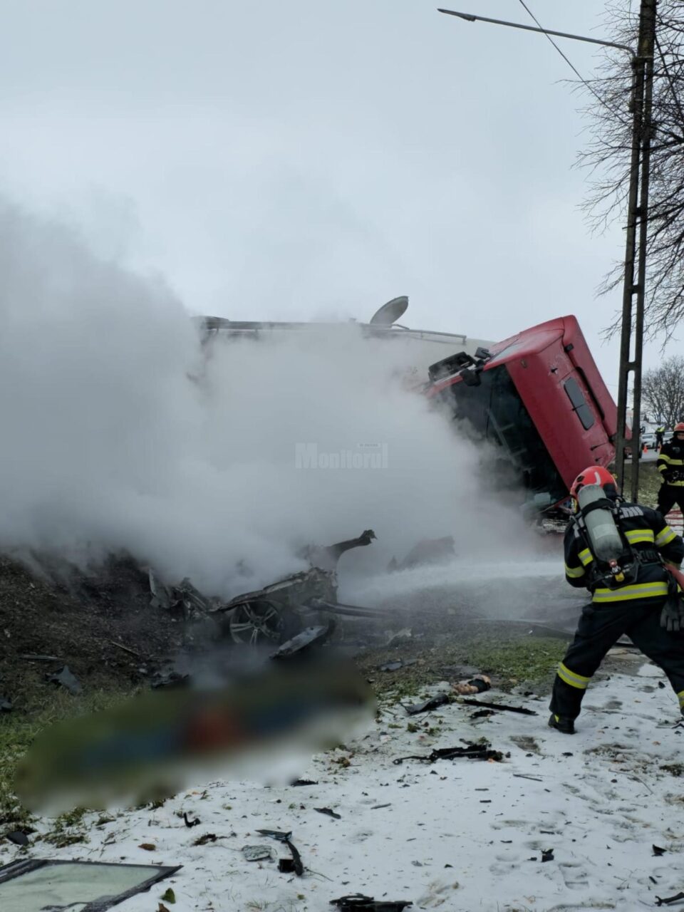 Au venit acasă, din Germania, pentru a-și vedea rudele și au sfârșit toți trei pe E 85
