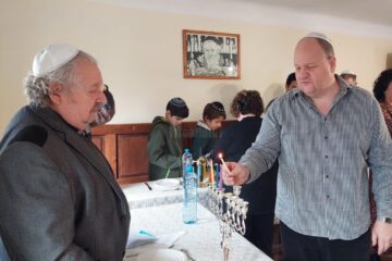 Președintele CE Suceava, prof. Sorin Golda, și Daniel Blumenfeld