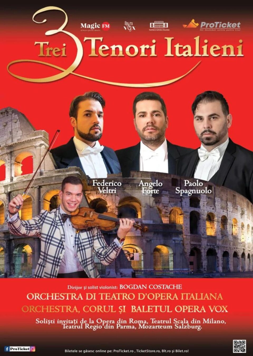 Alexandru Bogdan Costache, solist violonist și dirijor, revine la Suceava cu „Trei tenori italieni” Alexandru Bogdan Costache, solist violonist și dirijor, revine la Suceava cu „Trei tenori italieni”