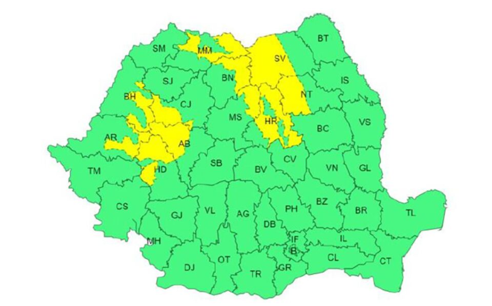Atenționare meteo de vânt și ploi și cod galben în zona de munte, unde vor fi rafale de până la 120 km/h Atenționare meteo de vânt și ploi și cod galben în zona de munte, unde vor fi rafale de până la 120 km/h