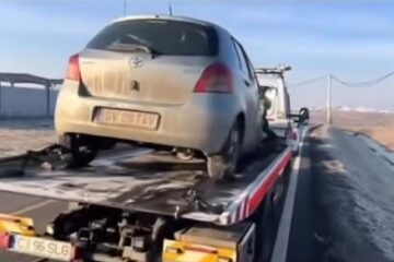 Mașina suceveanului fără permis. FOTO Ziar de Cluj