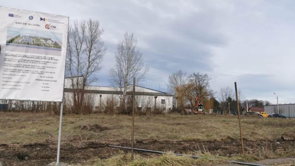La Siret, primăria a dat startul lucrărilor de execuție a unei creșe pentru 40 de copii