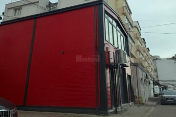 Chioșcul Trident, amplasat între blocuri, pe Mărășești, după lucrarea de extindere și modernizare