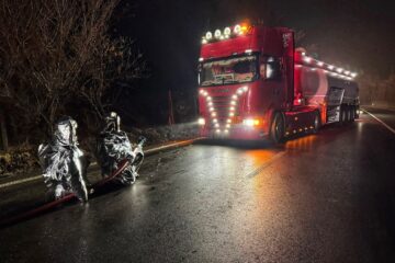 Autocisterna care a creat panică