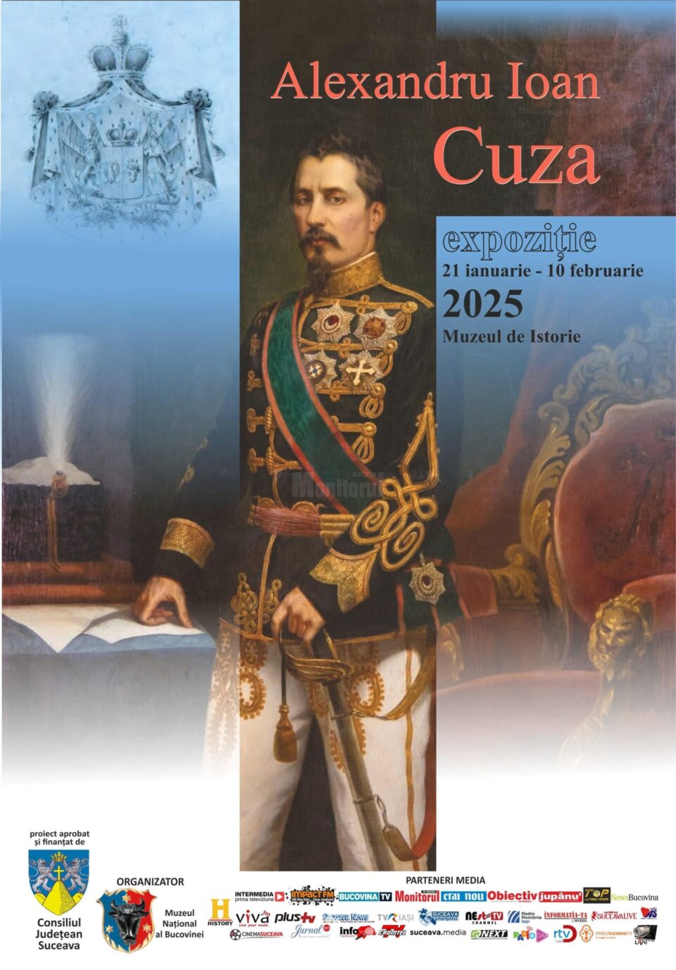 Alexandru Ioan Cuza, expoziție foto-documentară, la Muzeul de Istorie