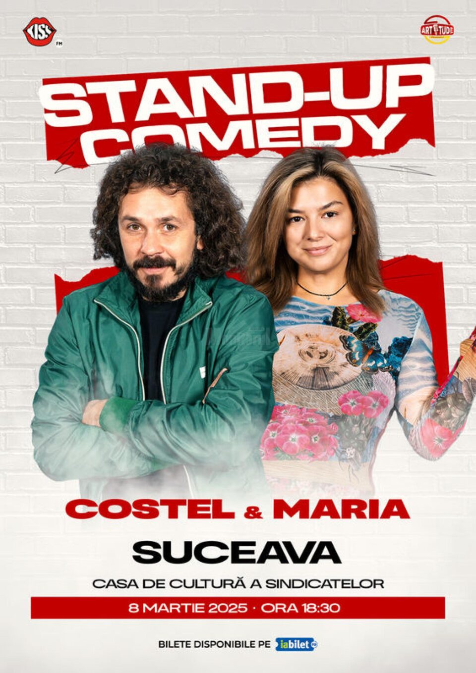 Costel și Maria Popovici, Stand-Up Comedy Show pe scena Casei de Cultură a Sindicatelor Suceava Costel și Maria Popovici, Stand-Up Comedy Show pe scena Casei de Cultură a Sindicatelor Suceava
