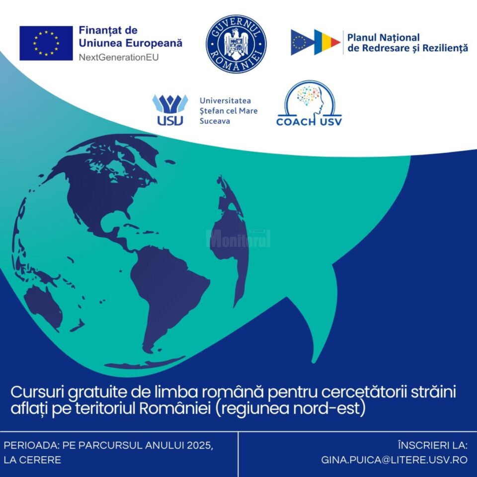 Cursuri gratuite de limbă română, oferite cercetătorilor străini din România de către Centrul COACH USV Cursuri gratuite de limbă română, oferite cercetătorilor străini din România de către Centrul COACH USV
