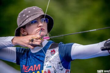 Mădălina Amăistroaie a câștigat titlul național la tir cu arcul. Foto worldarchery