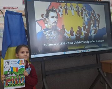 Ziua Micii Uniri – 24 Ianuarie, sărbătorită la Liceul Tehnologic „Ștefan cel Mare”, Cajvana