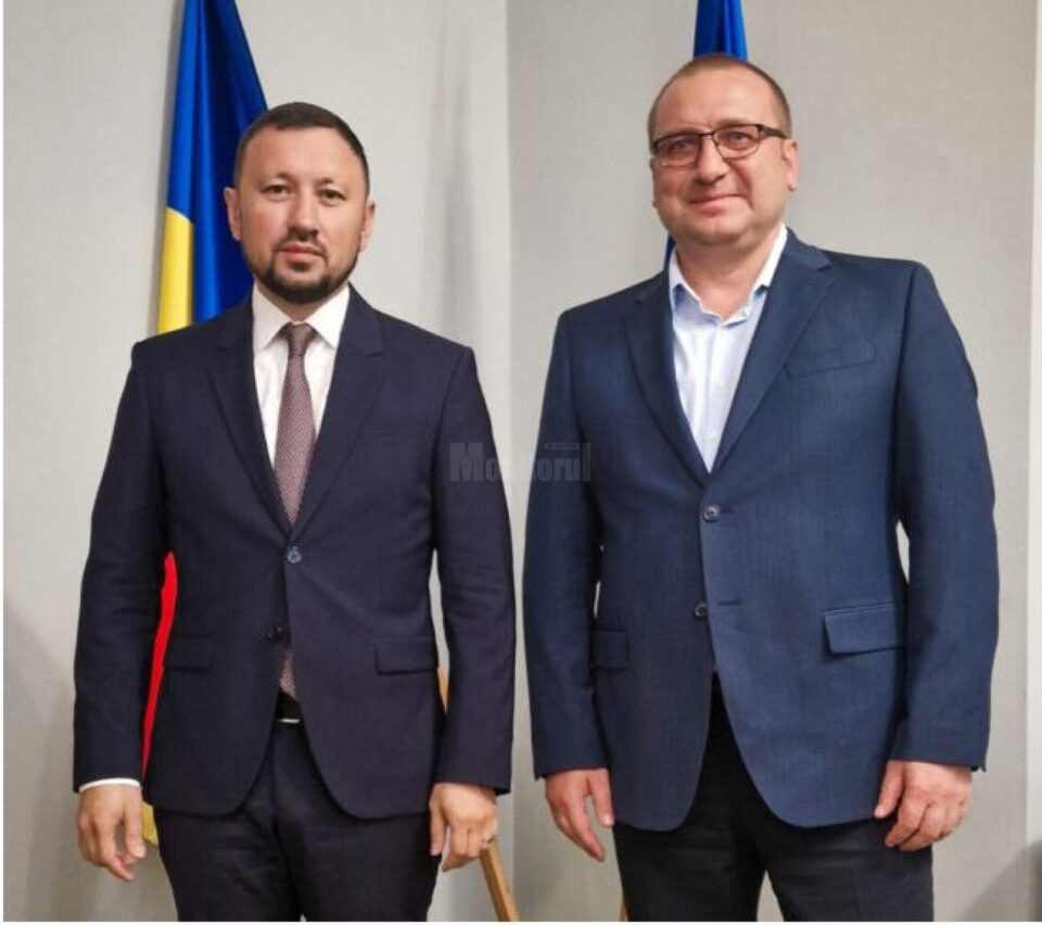 Ministrul Mediului, Mircea Fechet, cu Ciprian Muscă, președintele ASFOR