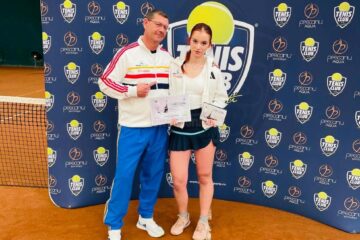 Maya Rotari împreună cu antrenorul Felix Donath