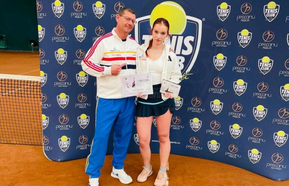 Maya Rotari împreună cu antrenorul Felix Donath