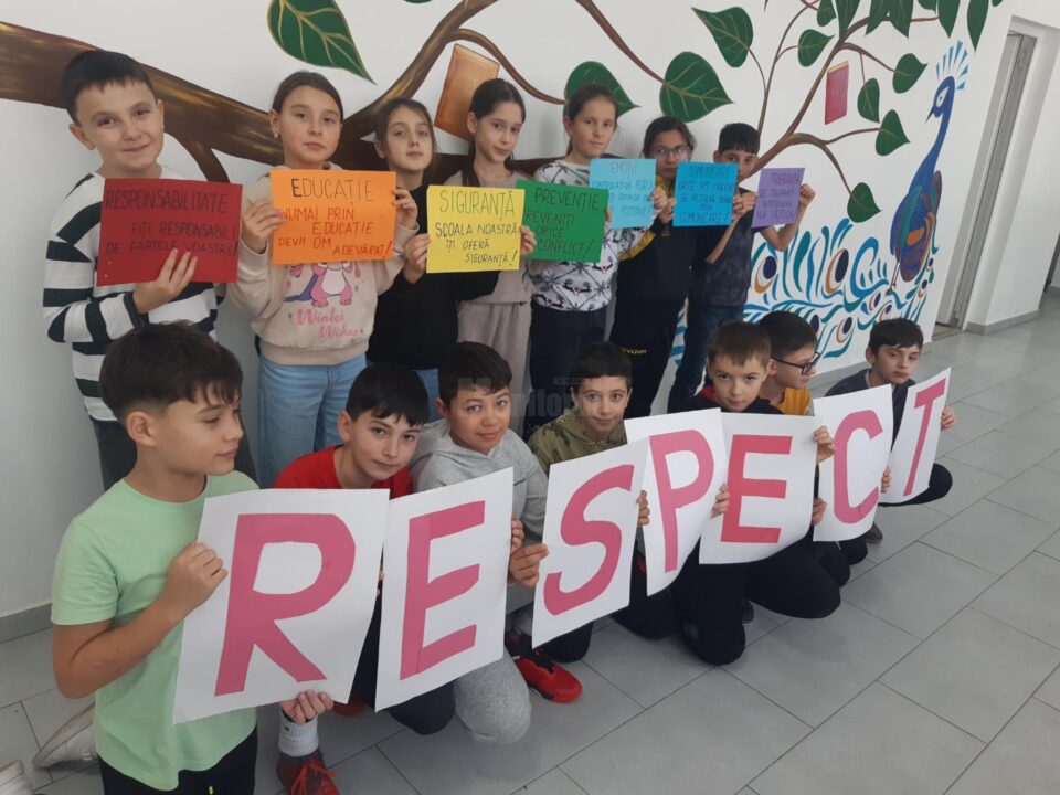 Săptămâna Nonviolenței în mediul școlar și Campania R.E.S.P.E.C.T., la Școala Gimnazială Baia