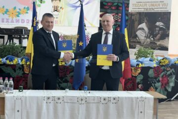 Primarii din Vicovu de Sus și Crasna, Ucraina, au semnat un parteneriat strategic pentru dezvoltarea celor două localități