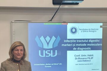 Prof. univ. dr. Roxana Filip, la examenul pentru obținerea titlului de profesor universitar