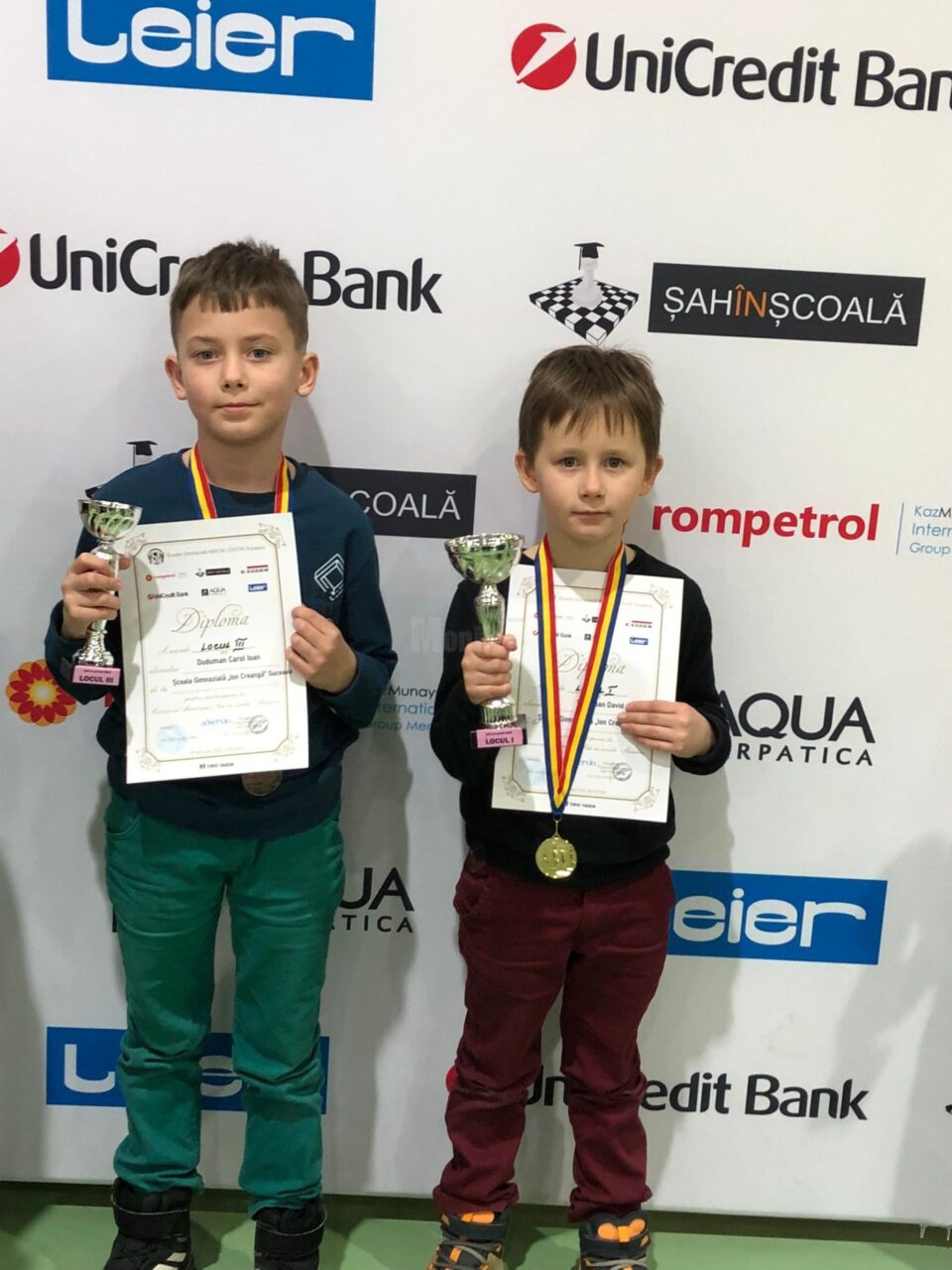 Copii antrenați la CS Șah Suceava, premiați la competiția „Șah în școală”
