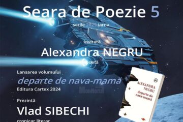 Poeta Alexandra Negru își lansează volumul „departe de nava-mamă”