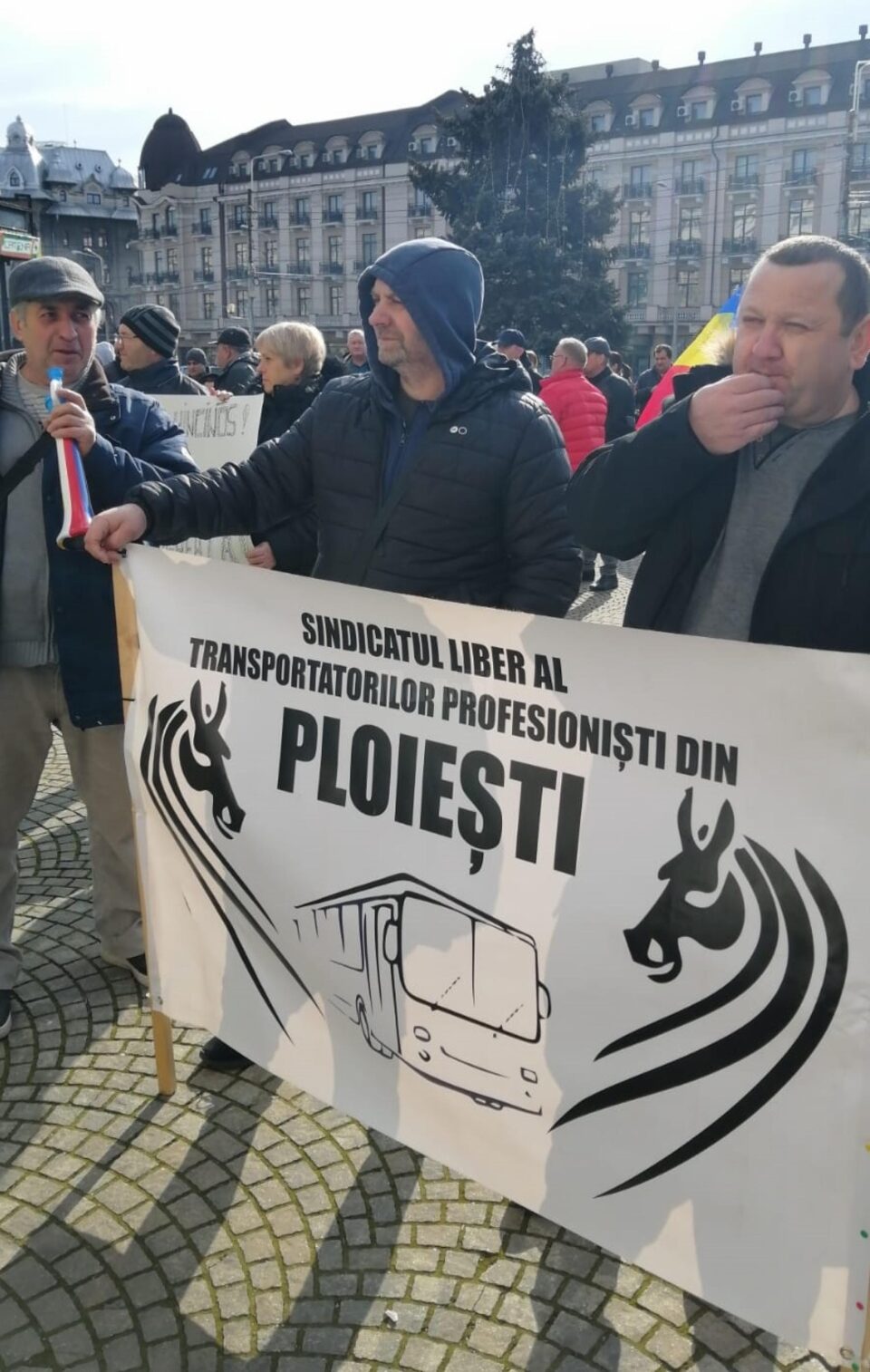 Protest al sindicaliștilor din transportul public împotriva efectelor ordonanței ”Trenuleț”