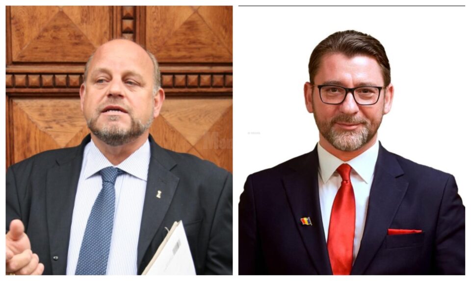 Fostul primar Aurel Olărean și Traian Andronachi