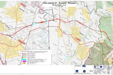 Traseul viitorului drum expres A7 - Suceava - Botoșani