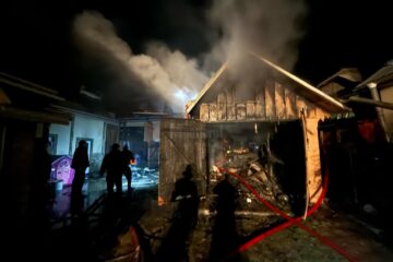 Incendiu în noapte, la Soloneț