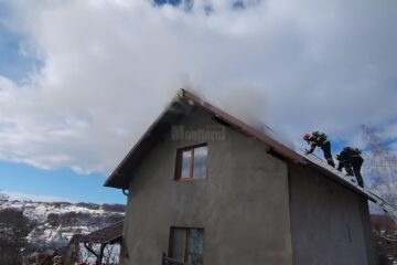 Incendiu la o casă de locuit, la Hârtop