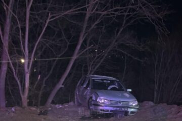 Mașina condusă de tânăra de 21 de ani