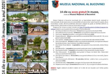 14 zile cu acces gratuit în muzee, oferite de Muzeul Național al Bucovinei