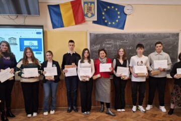Echipa de participanți de la CNPR la concursul internațional de eseuri foto organizat de către UNESCO