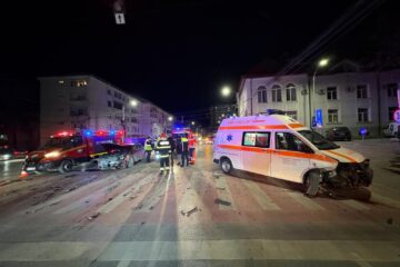 Accidentul produs în intersecția din dreptul Bibliotecii Județene