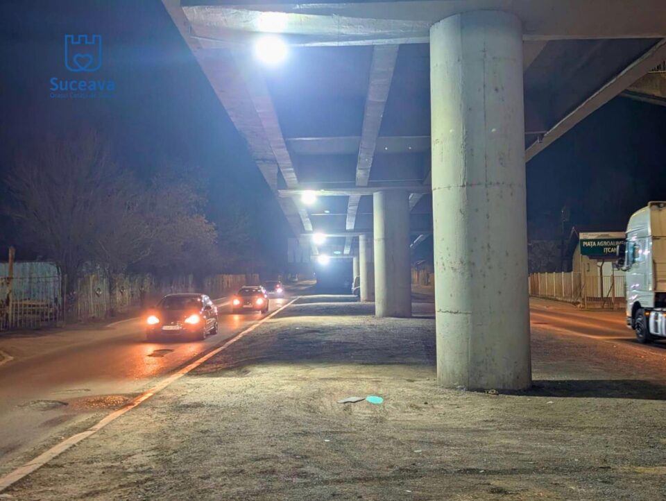 Zona de sub pasarela Ițcani și trecerile de pietoni de pe strada Gheorghe Doja, mai bine iluminate