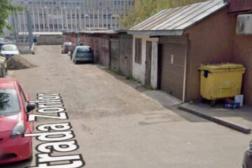 Linia de garaje de pe strada Zorilor din municipiul Suceava