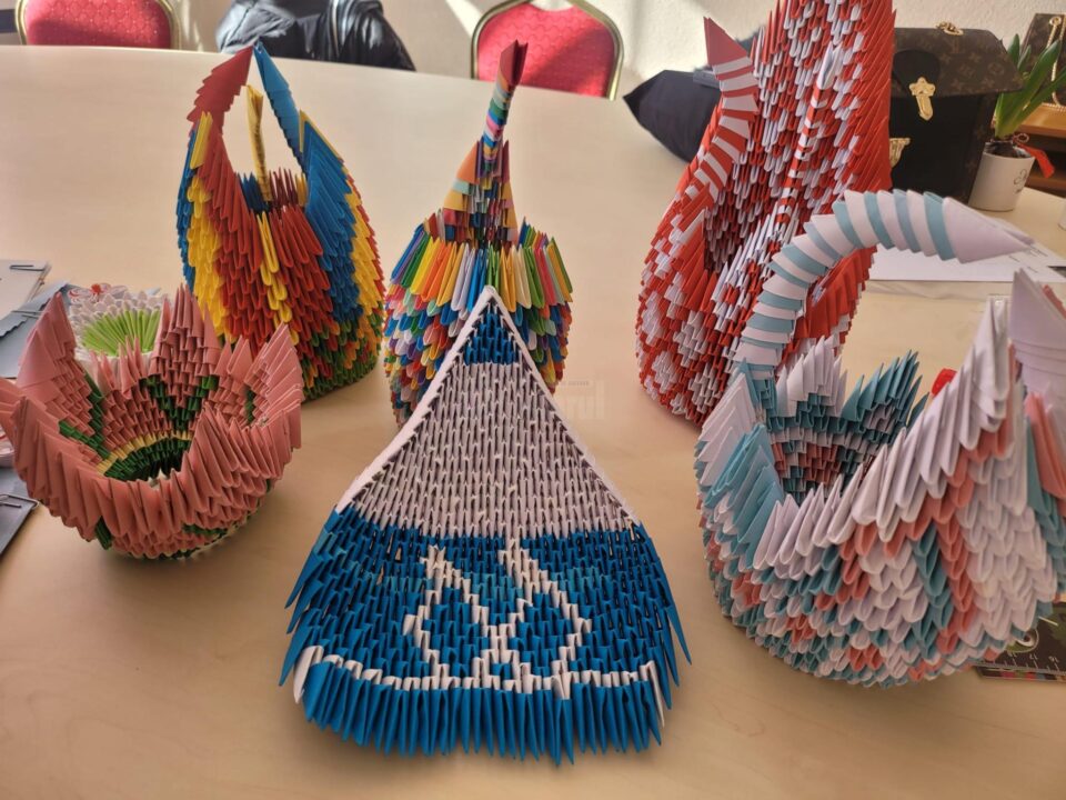 Arta origami dezvăluită elevilor