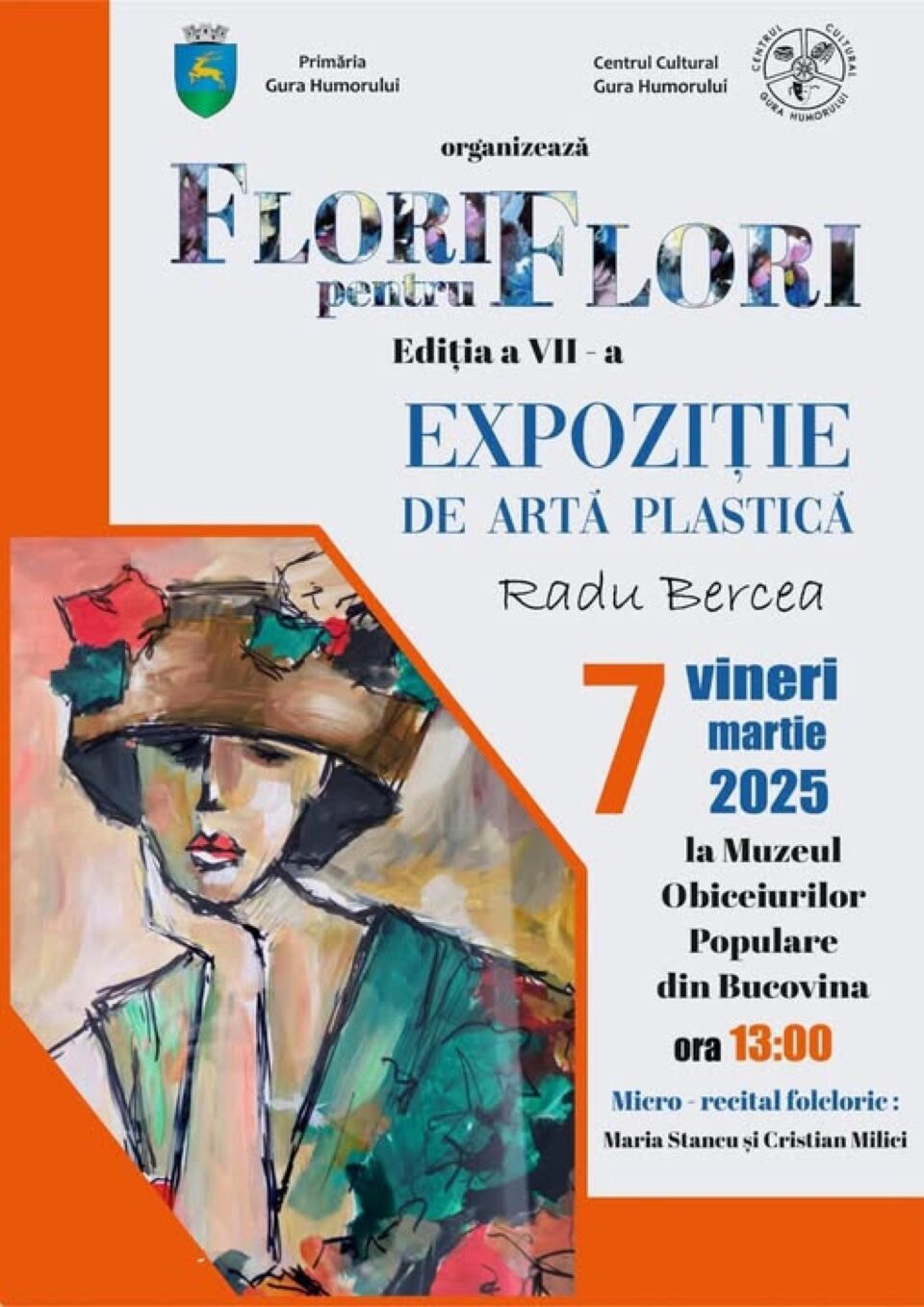 O nouă expoziție „Flori pentru flori”, semnată Radu Bercea, va fi lansată vineri, la Gura Humorului O nouă expoziție „Flori pentru flori”, semnată Radu Bercea, va fi lansată vineri, la Gura Humorului