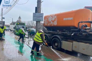 Campanie de igienizare a stațiilor de autobuz din municipiul Suceava